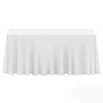 White Rectangular Table Cover